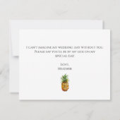 パイナップルは君が私の花嫁提案カードになる サンキューカード (裏面)