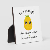 パイナップルを使やる気を起こさせるう フォトプラーク (正面)