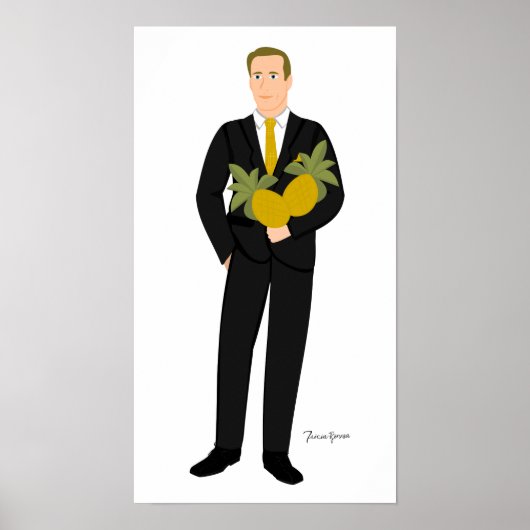 パイナップルを愛する人 ポスター (正面)