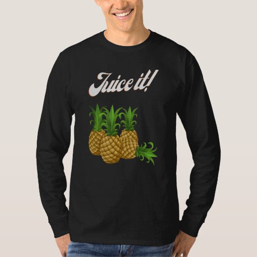 パイナップルを搾汁する Tシャツ (正面)