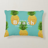 パイナップルアクアアクセント枕 アクセントクッション (裏面)