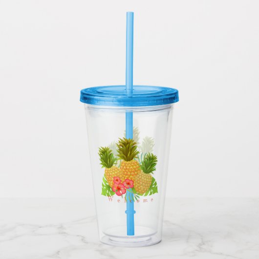 パイナップルアクリルタンブラー アクリルタンブラー (正面)
