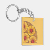 パイナップルアップサイドアップダウンケーキさくらんぼグルメキーチェーン キーホルダー (正面左)