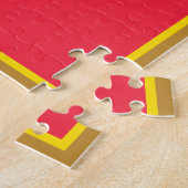 パイナップルアップサイドアップダウンケーキさくらんぼベーキングデザート ジグソーパズル (側面)