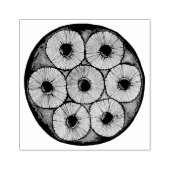 パイナップルアップサイドアップダウンケーキさくらんぼベーキングデザート ラバースタンプ (インプリント)