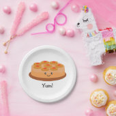 パイナップルアップサイドダウンケーキ ペーパープレート (パーティー)