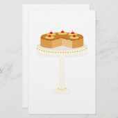 パイナップルアップサイドダウンケーキ 便箋 (正面/裏面)