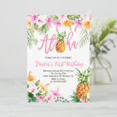 パイナップルアロハの誕生日パーティー 招待状 (スタンド正面)