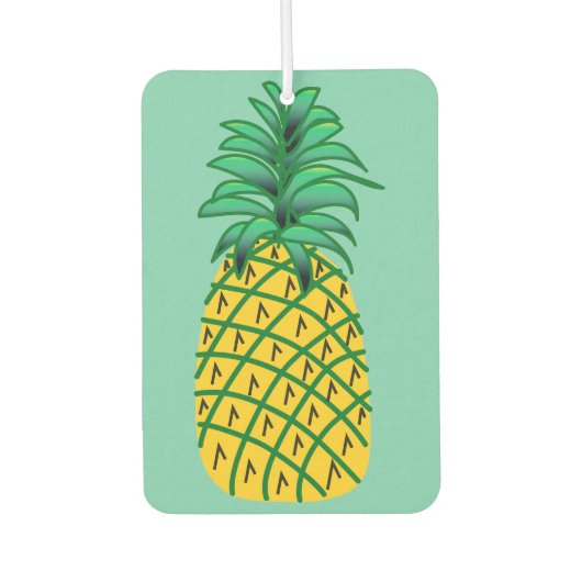 パイナップルアートとカーエアーフレッシュナー カーエアーフレッシュナー (正面)