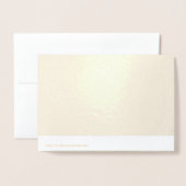 パイナップルアートパターン誕生日金箔カード 箔カード (裏面封筒付き)