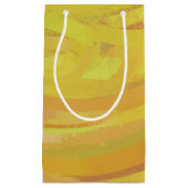 パイナップルイエロースワール スモールペーパーバッグ (正面)