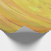 パイナップルイエロースワール ラッピングペーパー (角)