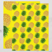 パイナップルイエロー紙シート (正面/裏面)