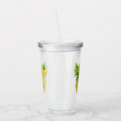 パイナップルイラストレーション アクリルタンブラー (左)