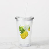 パイナップルイラストレーション アクリルタンブラー (裏面)