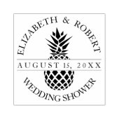 パイナップルウェディングシャワー ラバースタンプ (インプリント)