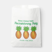 パイナップルウェルカムオープンハウス引っ越し祝いパーティーパーティー フェイバーバッグ (正面)