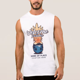 パイナップルウェルカムカスタム文字服 Tシャツ