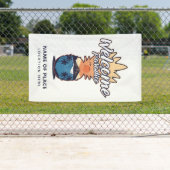 パイナップルウェルカムカスタム文字&カラーバナー 横断幕 (インサイチュ)