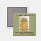 パイナップルウェルカムマグネット マグネット (正面/裏面)