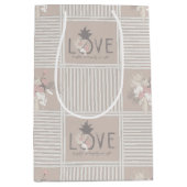 パイナップルオブザアイトロピカルロマンス抱き枕 ミディアムペーパーバッグ (正面)