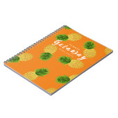 パイナップルオレンジ ノートブック (左側)