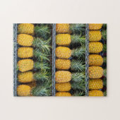 パイナップルオンシェルフルーツフォトカスタム文字 ジグソーパズル (横)