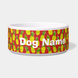 パイナップルカスタマイズパーティー赤ペットウォーター又は食品 ボウル