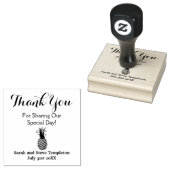 パイナップルカスタムのゴム結婚スタンプに感謝 ラバースタンプ (押印)