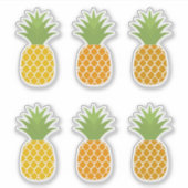パイナップルカスタム果実切りビニールのシール シール (正面)