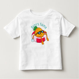 パイナップルカッコいいを冷やす トドラーTシャツ