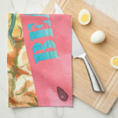 パイナップルカッコいいスイカのハイビスカスパーム葉 キッチンタオル (四つ折り)