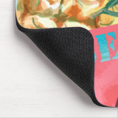 パイナップルカッコいいスイカのハイビスカスパーム葉 マウスパッド (コーナー)