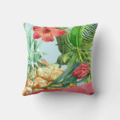 パイナップルカッコいいスイカのハイビスカスパーム クッション (裏面)