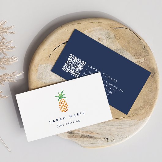 パイナップルカテラーホスピタリティQRコード 名刺