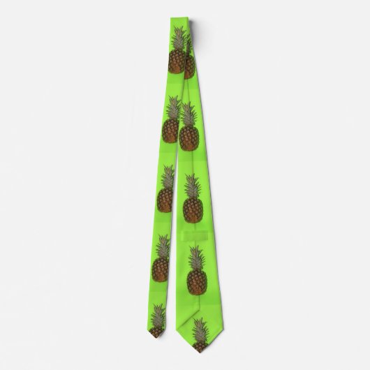 パイナップルカラフルクローズアップタイ ネクタイ (裏面)