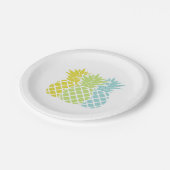パイナップルカラフルズ ペーパープレート (アングル)