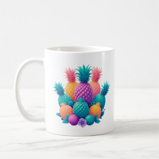 パイナップルカラフルン コーヒーマグカップ (左)