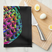 パイナップルカラフル キッチンタオル (四つ折り)