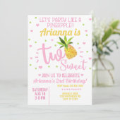 パイナップルガール2nd誕生日招待状。 招待状 (スタンド正面)