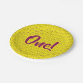 パイナップルキュート夏の1st誕生日パーティーテーマ ペーパープレート (アングル)