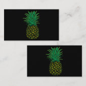 パイナップルギター音楽愛好家おもしろいギフト男性へW 名刺 (正面/裏面)