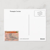 パイナップルクッキーレシピ ポストカード (裏面)