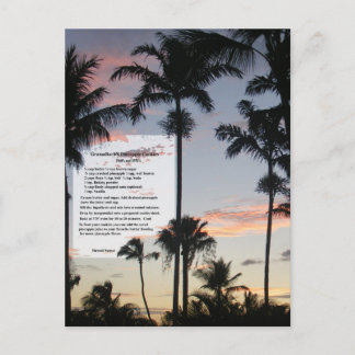 パイナップルクッキーレシピ ポストカード