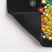 パイナップルクリスマスクリスマス灯 マウスパッド (コーナー)