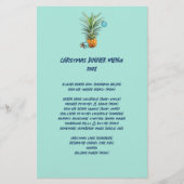 パイナップルクリスマスファミリーディナーパーティーメニュー (正面)