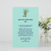 パイナップルクリスマスファミリーディナーパーティーメニュー (スタンド正面)