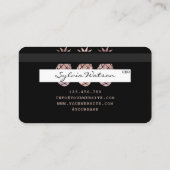 パイナップルクレジットカードのスタイルの滴下金ゴールド 名刺 (裏面)