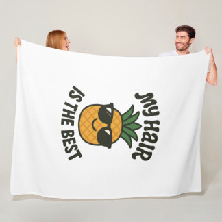 パイナップルクールビベス最高の – ヘアエバデザイン フリースブランケット