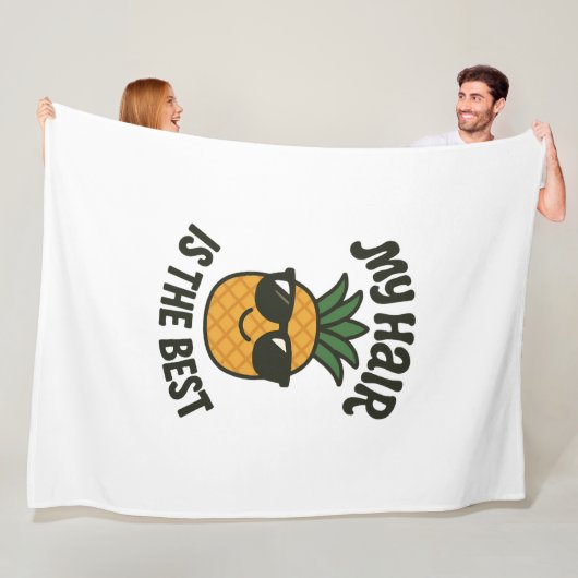 パイナップルクールビベス最高の – ヘアエバデザイン フリースブランケット (インサイチュ)